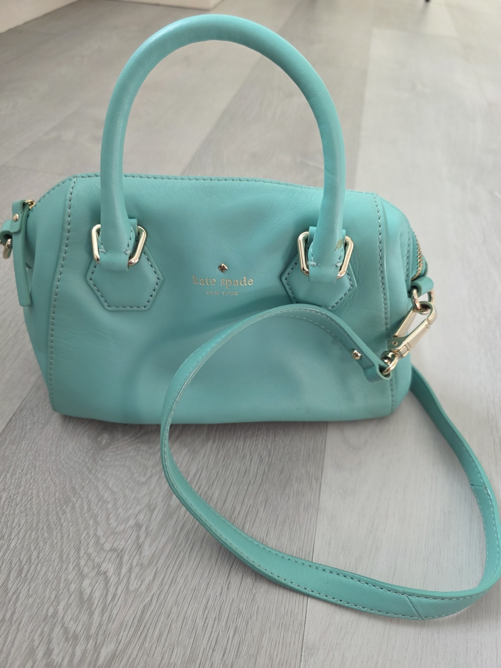 Kate Spade Small Dome Satchel in Turquoise